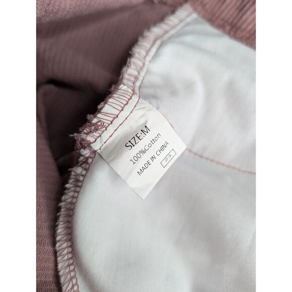 Amazon Basics WOMEN’S Medium corduroy straight pants blush pink casual - Picture 4 of 5